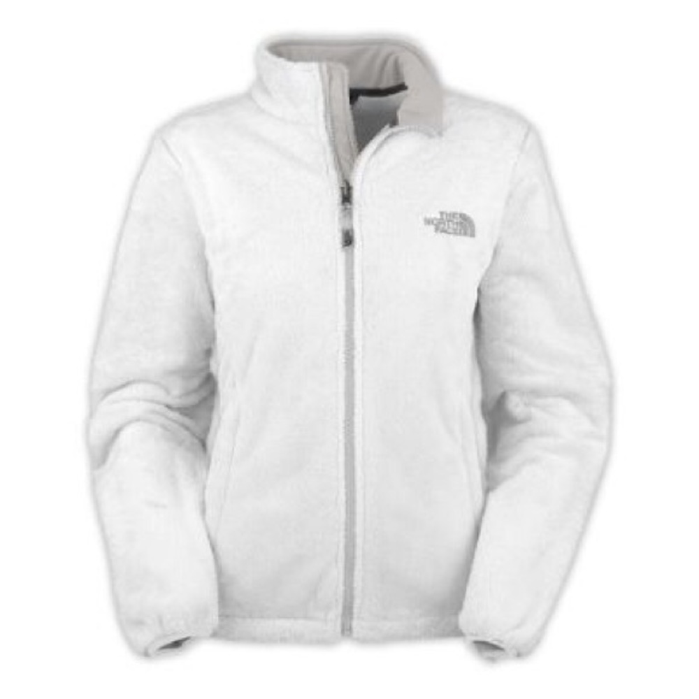 FUZZY WHITE NORTH FACE JACKET - Picture 1 of 1